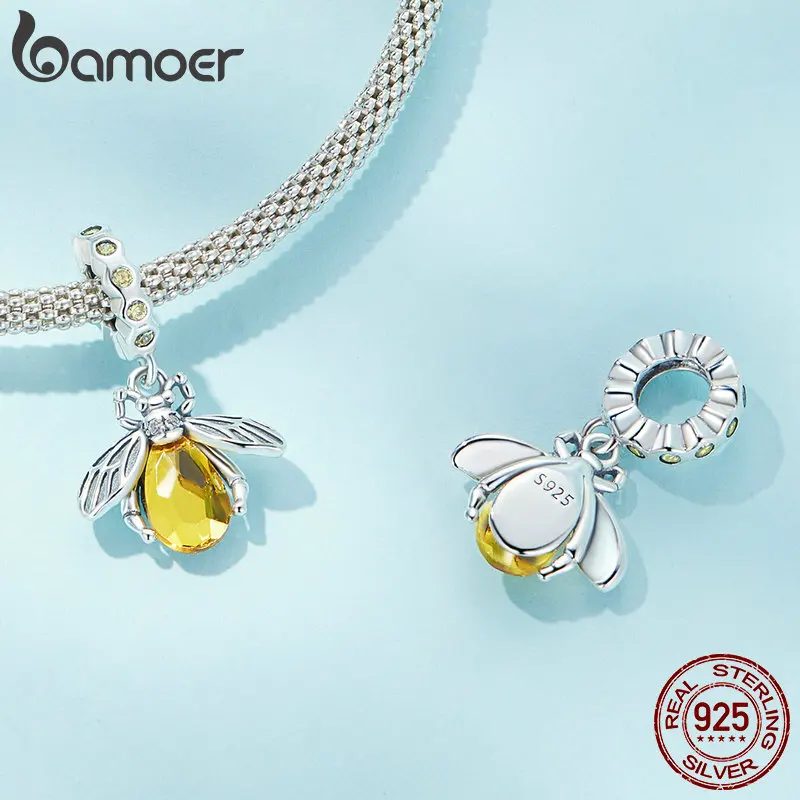 BAMOER 925 Silver Bee Charm Bead 5