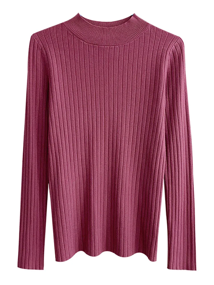 ITOOLIN Women Cashmere Sweater Slim Soft Knitted Jumpers Mockneck Pullovers Solid T-Shirts Semi-Turtleneck Sweaters Women Winter Best Sellers In Women's Clothing ITOOLIN Women Cashmere Sweater Slim Soft Knitted Jumpers Mockneck Pullovers Solid T-Shirts Semi-Turtleneck Sweaters Women Winter Best Sellers In Women's Clothing