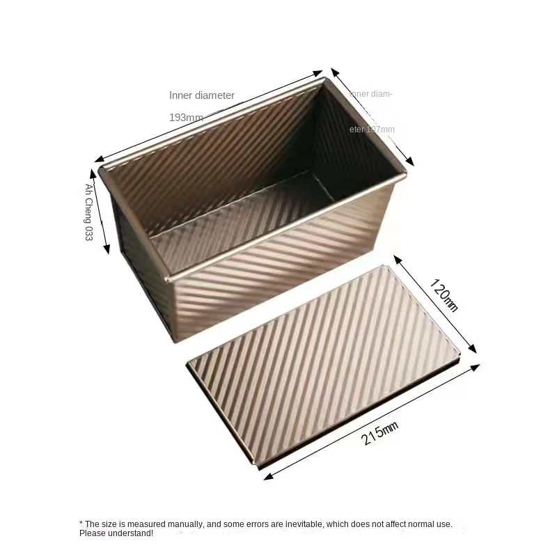 

450g for Baking Loaf Pan Aluminum Alloy Rectangular Non-stick Bar