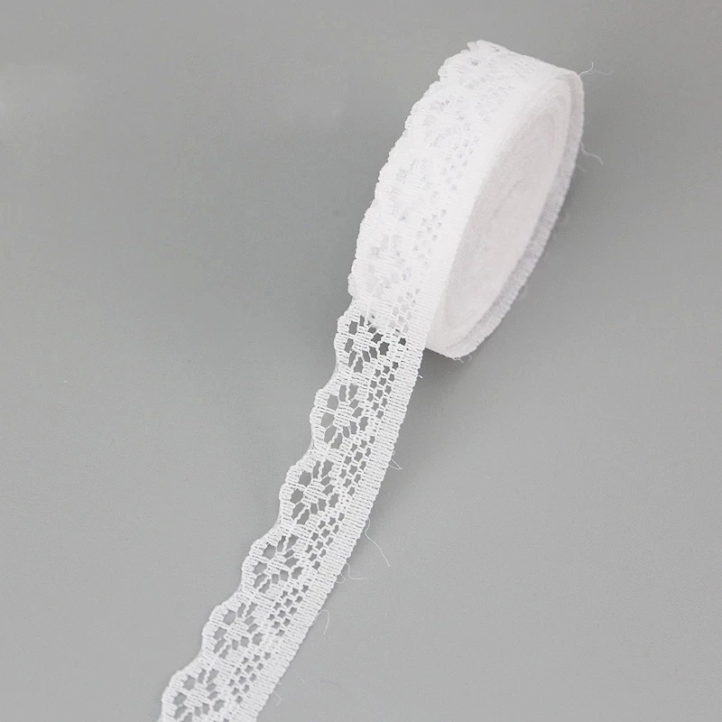 Lovely 1.5cm Lace Fabric Webbing for DIY Craft and Gift Decoration