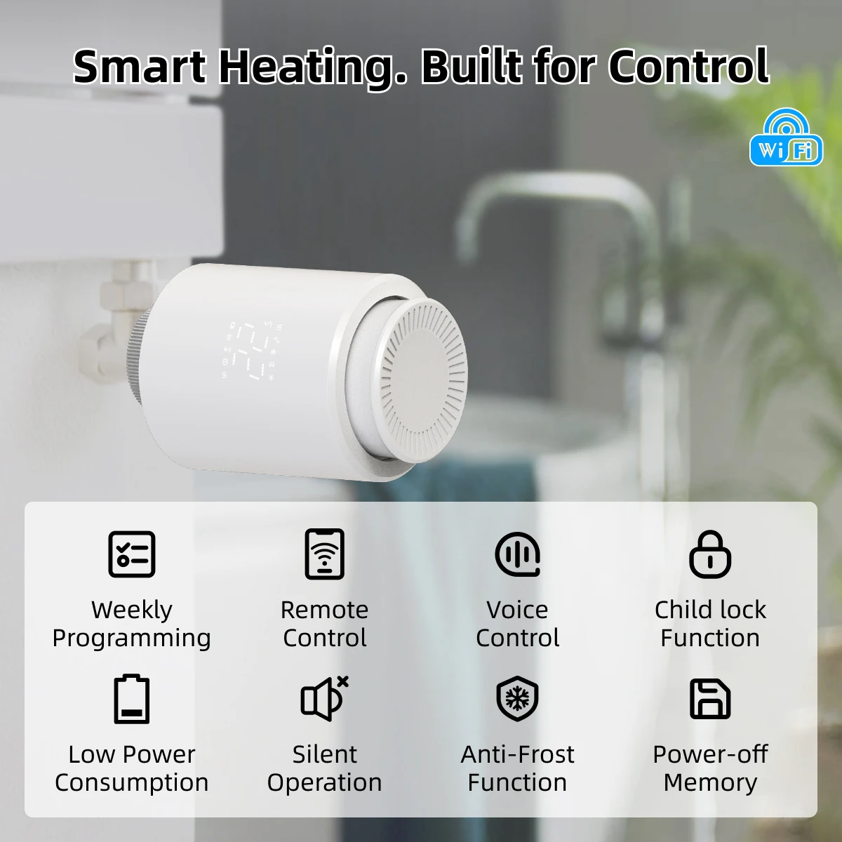 Tuya TRV 1-10PCS WiFi Smart Radiator Actuator Valve Thermostatic Radiator Valve