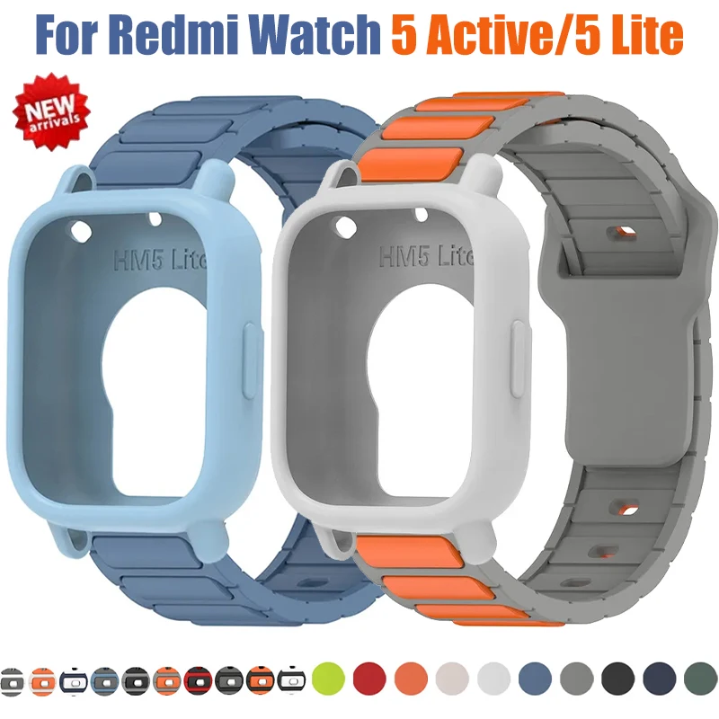 Silicone Protective Case and Strap for Smartwatch - Hollow Out Design