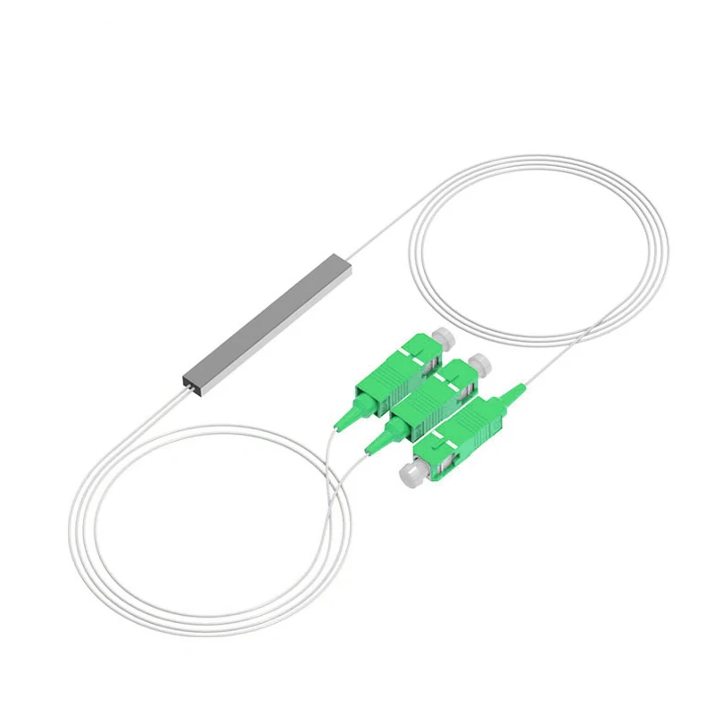 High Quality 5/10pcs/lot Splitter 1X2 1X4 1X8 1X16 1X32 PLC SC/APC Fiber Optic Single Mode 0.9mm G657A1 LSZH 1m PVC