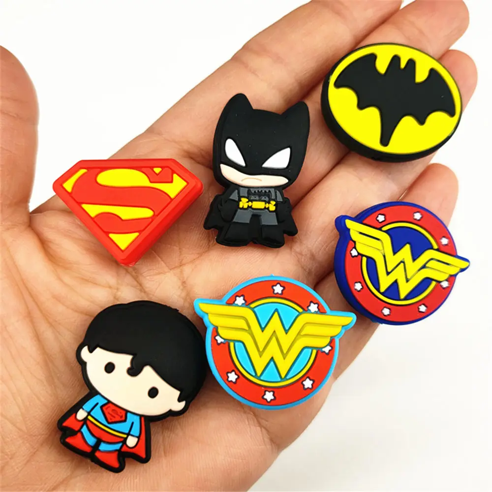 

10pcs super hero batman Silicone Beads focal Baby Teething Beads DIY Pacifier Chain Accessories Nursing Baby Toys