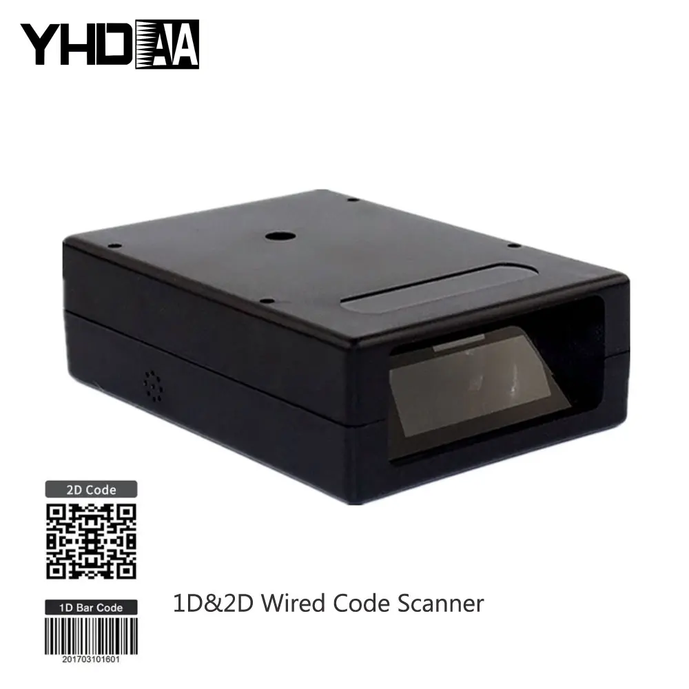 

Fixed Barcode Scanner Module Engine 1D Laser 2D QR Barcode Reader Module for Kiosk Equipment Vending Machine RS232 USB Interface