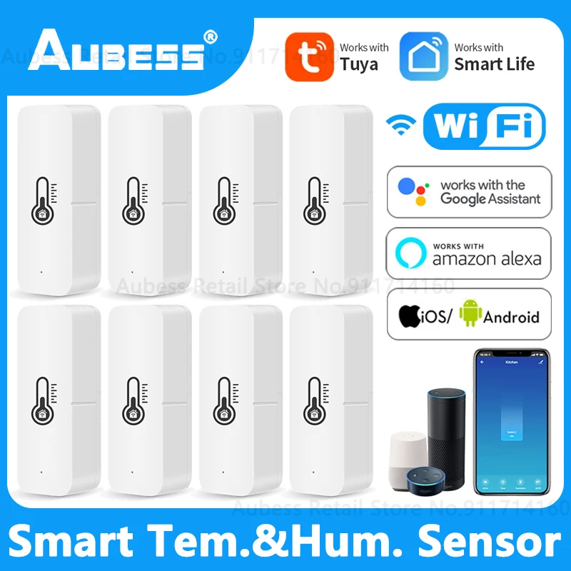 emergency warning light AUBESS Tuya ZigBee Siren Alarm Smart Home Security Protection 90dB Sound Light Alarm System Work With Smart Life Zigbee Gateway security led lights