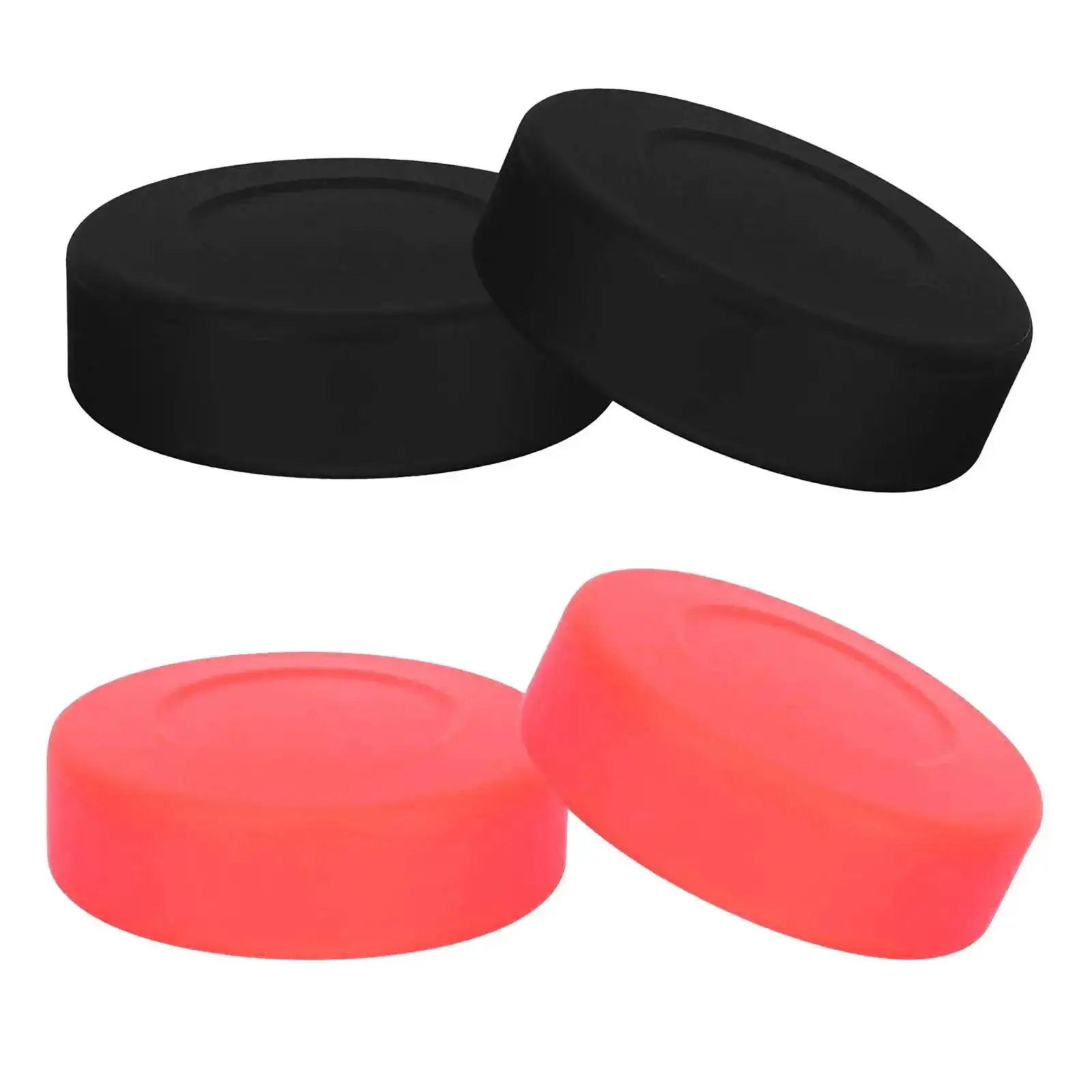 Ice Hockey Puck Professional Rubber Hockey Puck Durable Smooth Multipurpose 2Pcs