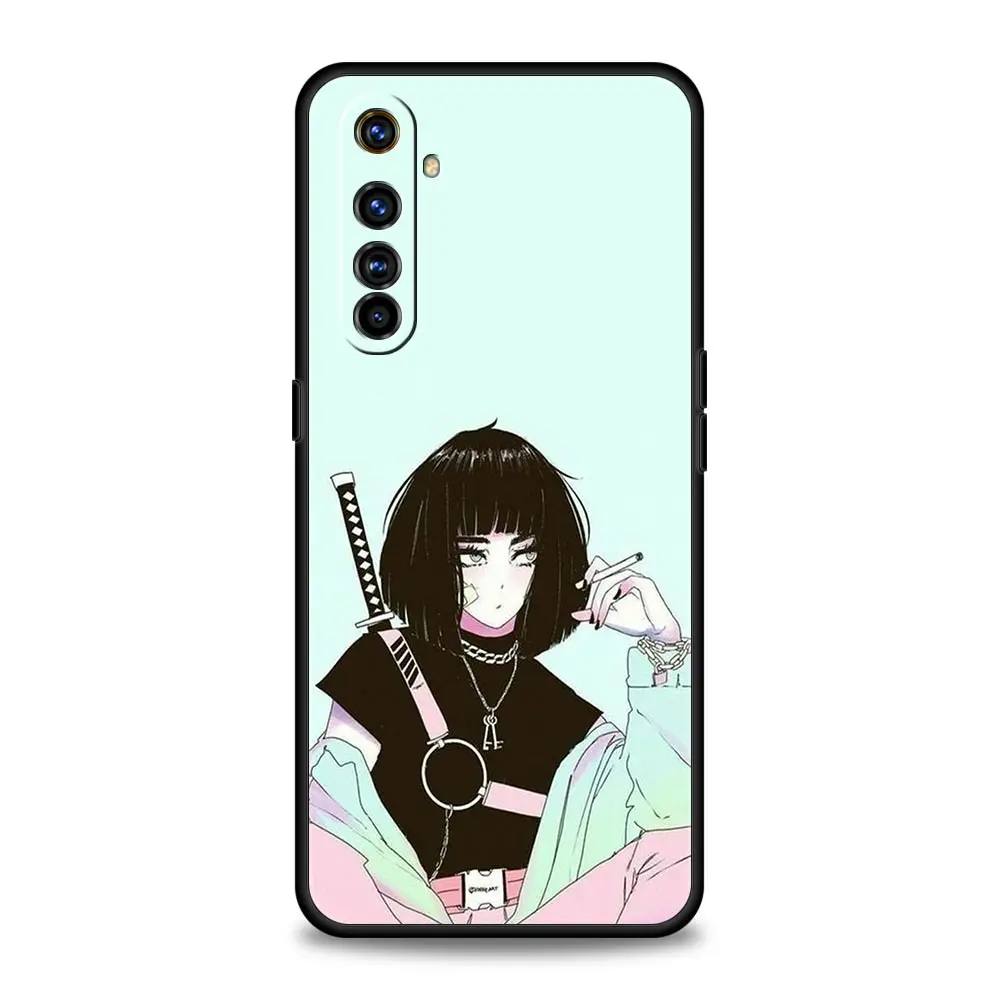 Japanese Style Anime Girl Phone Case - Artistic Cover