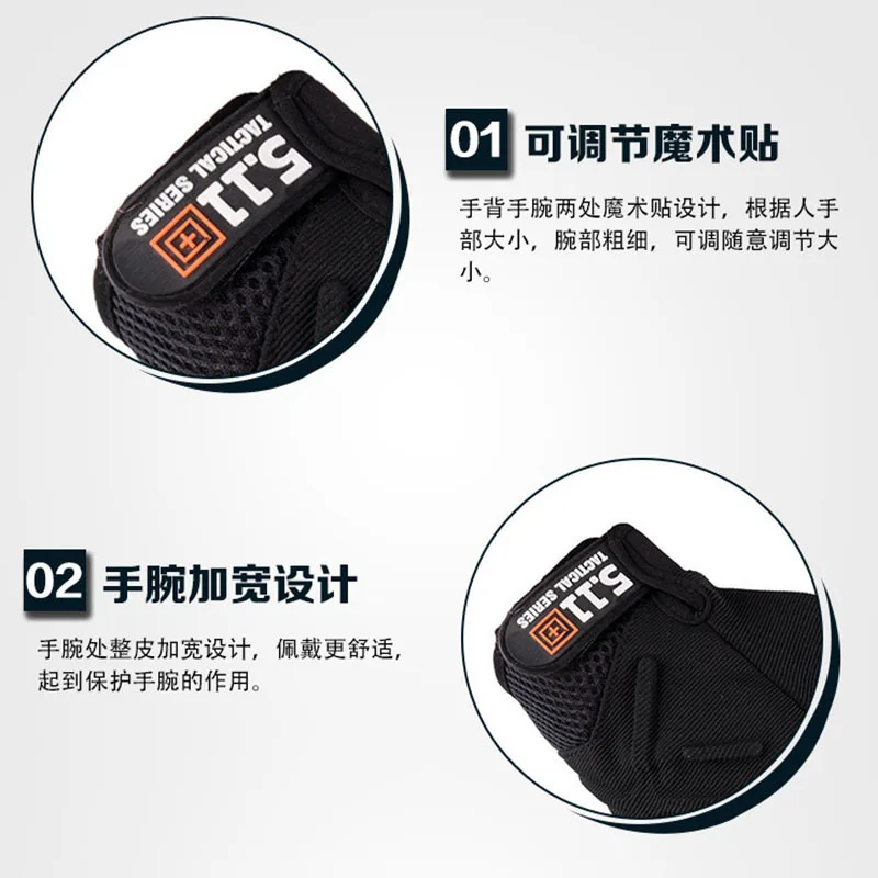 Cycling Fingerless Tactical Gloves Training Racing Fishing Accessories Mtb Men Woman Biker Shooting Gym Mountaineering Gloves