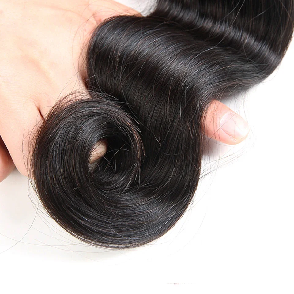 NextFace Body Wave Hair Bundles Natural Human Hair Weaves 10A Grade Peruvian Weaves Body Wave Bundles 30 32 inch Long