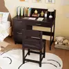 19941-a88359.jpg Wooden Kids Study Desk and Chair Set with Hutch, Storage Drawer & Cabinet for 3-8 Year Olds, Ideal for Writing, Computing, and S