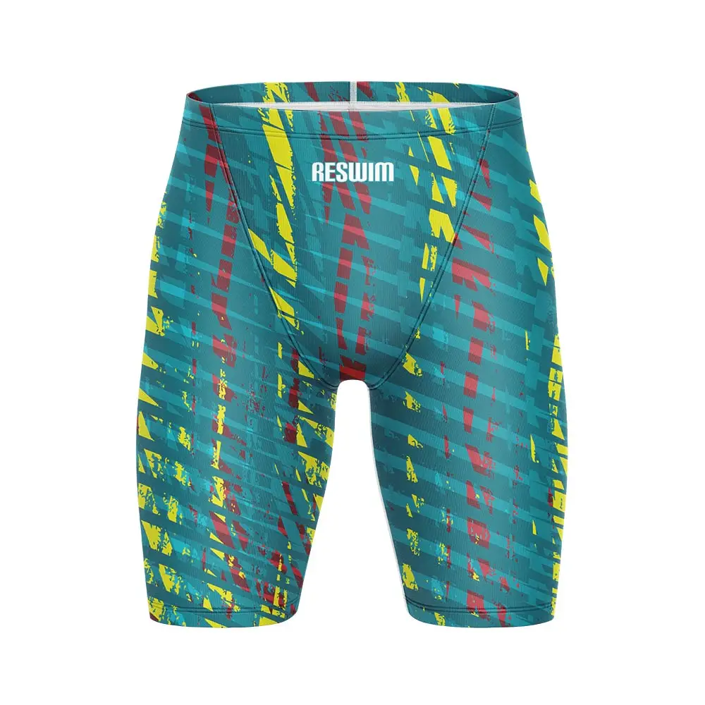 Mens Swim Jammer Swimsuit Shorts Athletic Training Beach Tights Shorts Man Summer Swimming Trunks Swim Diving Surfing Pants