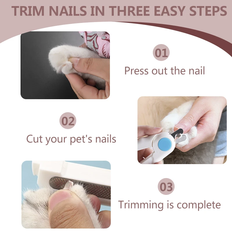 1/2/3pcs Pet Nail Scissors Professional Cat and Dog Nail Clippers Sharp Knife Head Large and Small Pet Supplies Accessories
