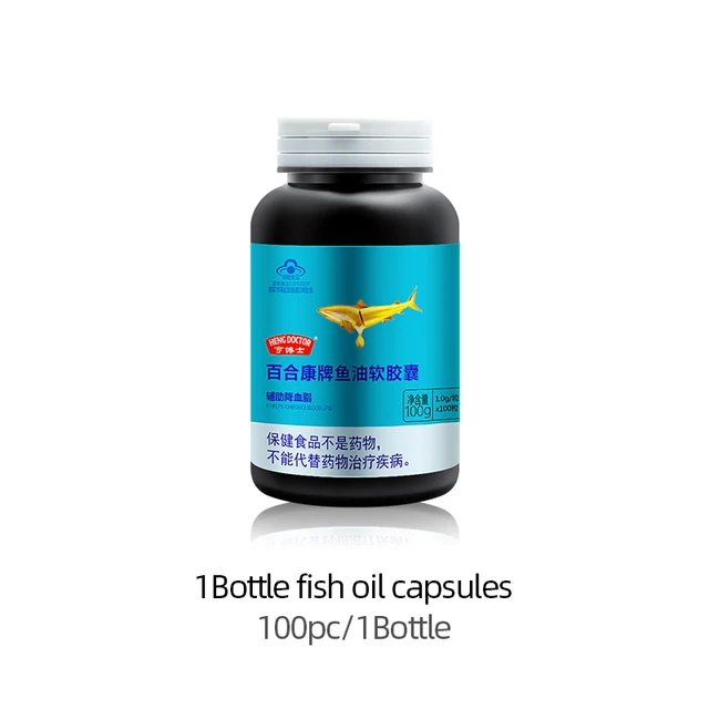 Blood Vessels Cleansers Omega 3 Fish Oil+soy Lecithin Capsules Vascular