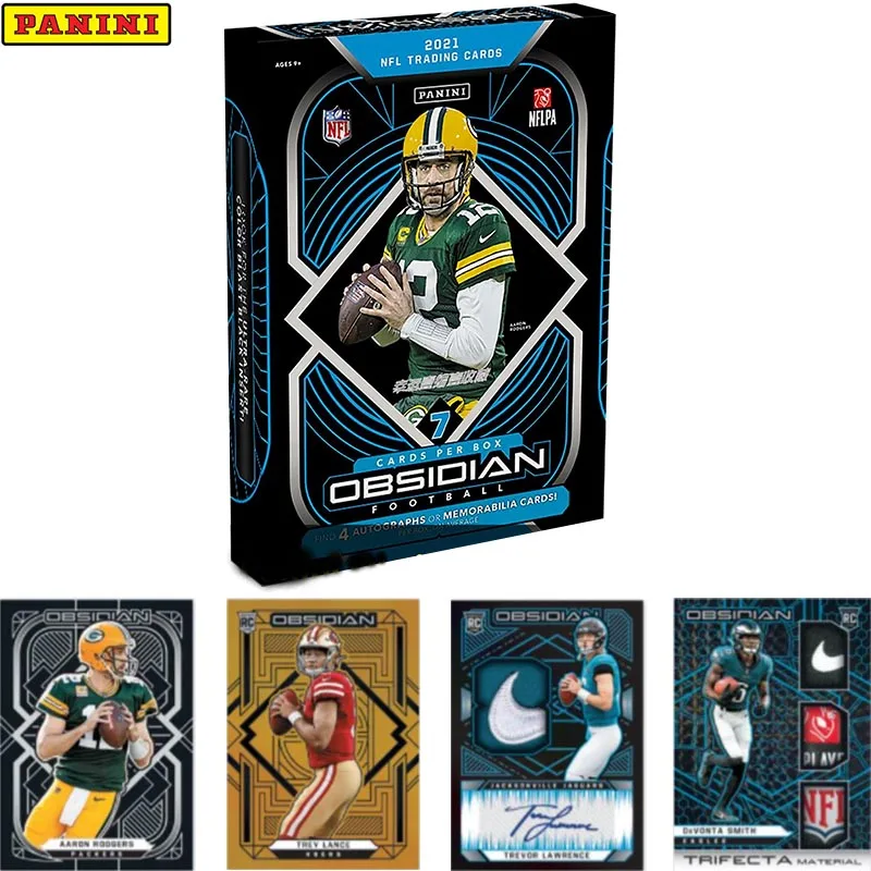 

2021 Panini Obsidian Nfl Rugby Official Limited Ballsuperstar Collection Card Trey Lance Signature Fans Children Birthday Gift