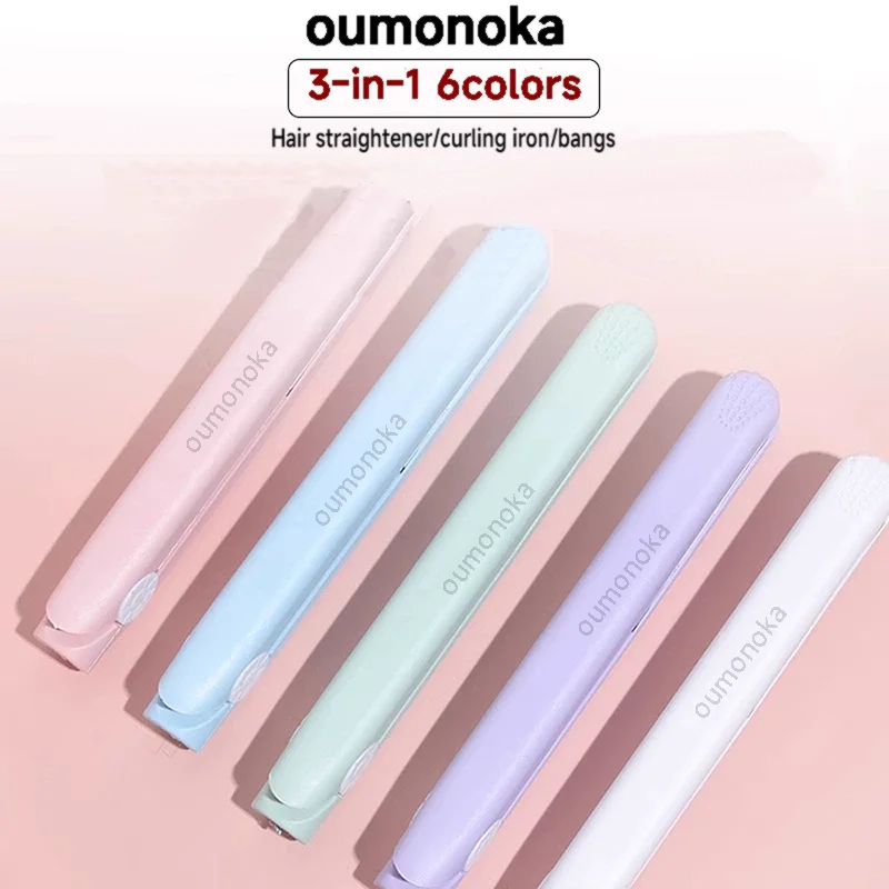 New In Hot Comb 3-in-1 Hair Plates Curling Iron Styling Appliances Straightener Smooth Flat Iron Setting Heating Styling Tools