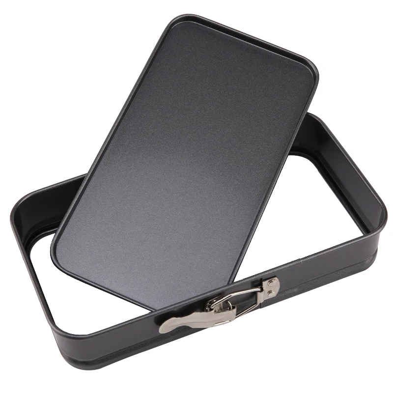 3pcs Mini Non-Stick Cakes Molds Carbon Steel Heart Round Rectangle Toast Bread Pan Bakeware