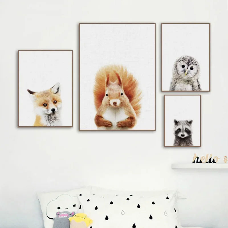 Animal Canvas Wall Art for Nursery 5