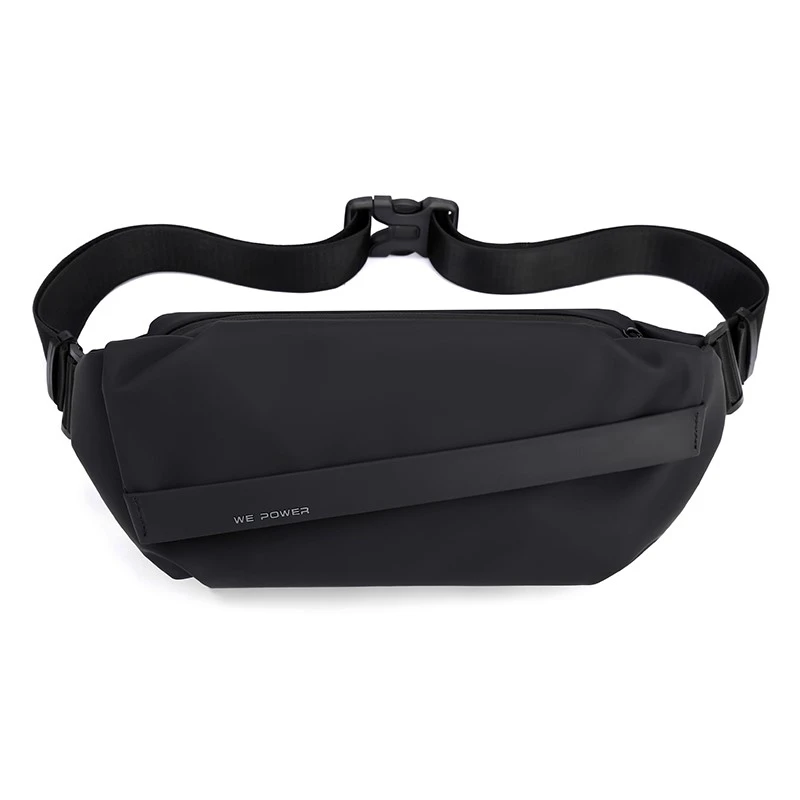 Men's 2022 Portable Trend Solid Color Nylon Leisure Men Waist Bags