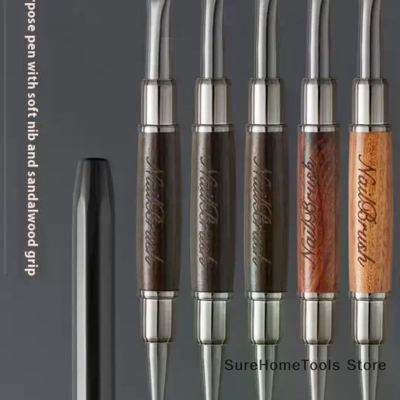 Sandalwood Line Nail Art Pen Double Headed Brush Nail Construction Pen High Quality Paintings Pen Nail Tools