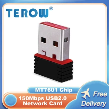 TEROW 150M Mini USB Network Card Wireless 2.4G Wifi Adapter WLAN MT7601 IEEE802.11n USB2.0 Wifi Receiver for Tablet/PC/TV Box