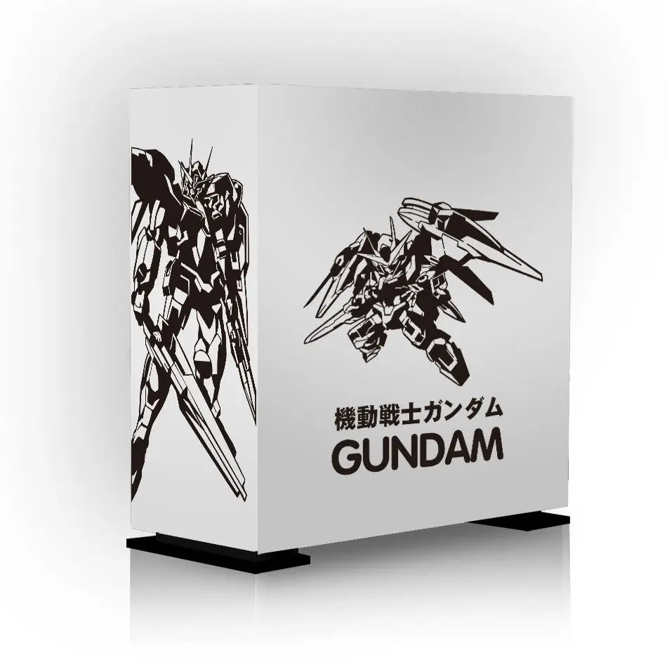 Gundam Robô Anime Adesivos para pc Case Japonês dos Desenhos Animados Decoração Decalques para Atx Computador Chassi Pele à Prova Impermeável Água Fácil Removível - Image 3