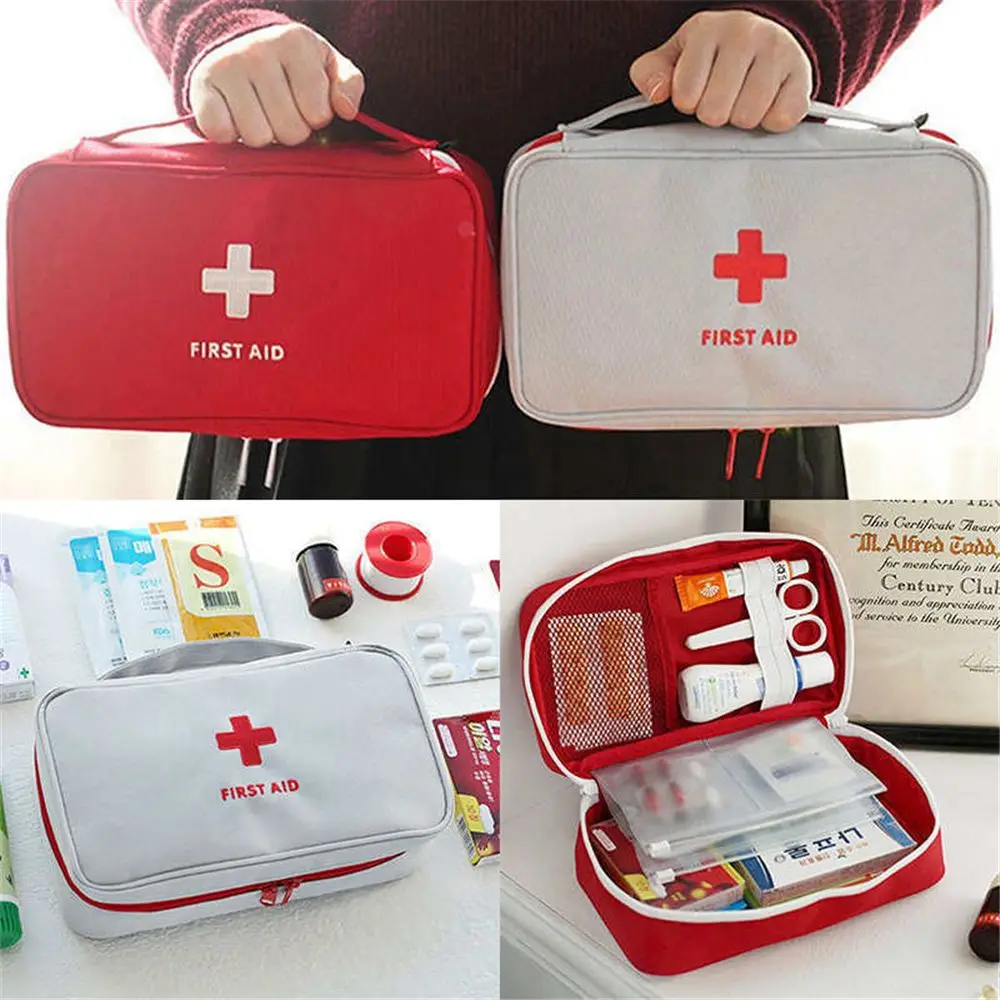 Portable Storage Bag First Aid Emergency Medicine Bag Outdoor Pill Survival Organizer Emergency Kits Package Travel Accessories