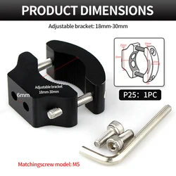 Adjustable Motorbike Headlight Holder & Spotlight Mount Bracket Accessories (P25 - 1PC)
