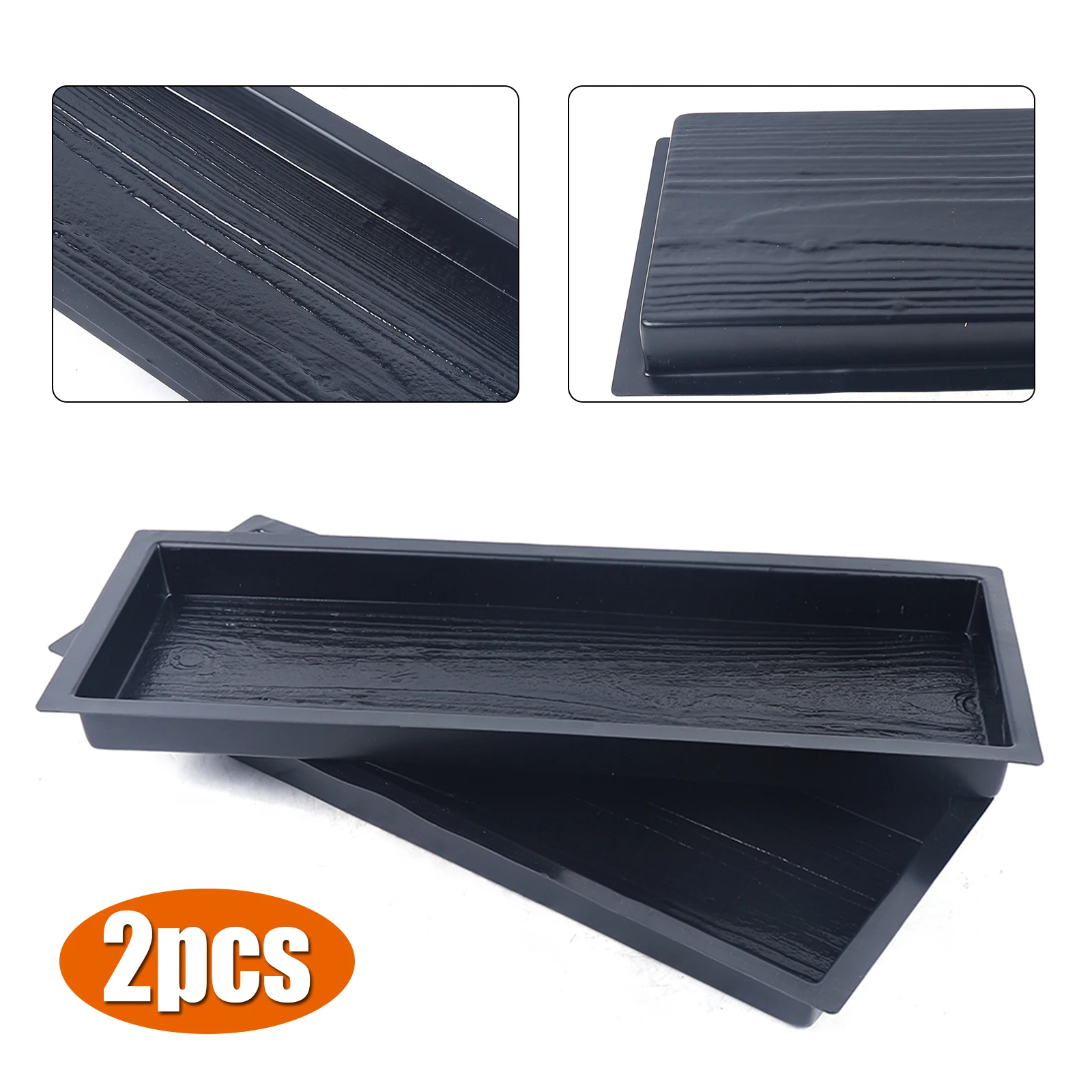 Durable Concrete Molds Pathways ABS Material Wood Surface Easy Use Walkways Patios Sidewalks
