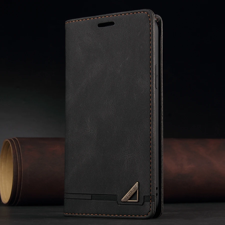 Premium Magnetic Anti-Theft Leather Wallet Case