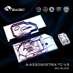 Bykski-Bloque de placa base GPU para ASUS RTX3080 3090 STRIX Gaming, memoria gráfica, radiador VRAM, disipador térmico, N-AS3090STRIX-TC-V3