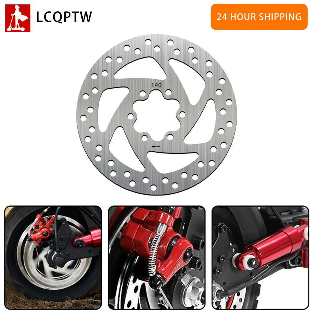 

Универсальный дисковый тормоз 140 мм из нержавеющей стали, тормозной диск с 6 отверстиями из нержавеющей стали с 6 винтами для Kugoo M4/M4 Pro for ZERO 10X 10 VDM