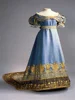 1820s Regency Era Vintage High Waistline Dress Victorian Elegant Costume Medieval Tea Party Ball Gown