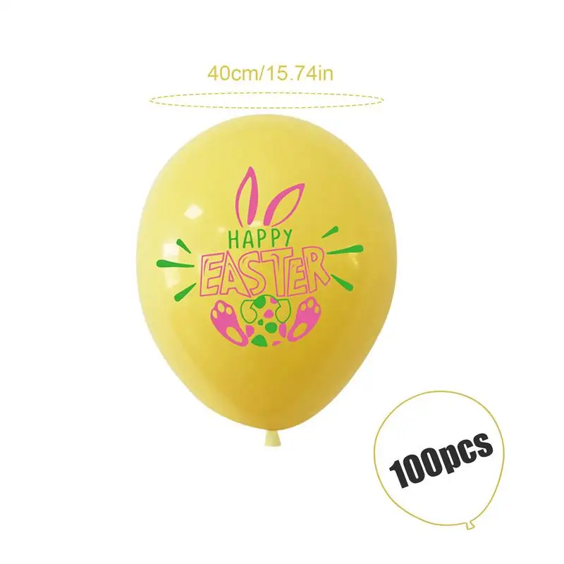 Easter Balloon Decoration Easter Balloons Eggs Bunny Chick 100X Happy Decor Themed Party Latex Party Supplies Decorations