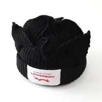 KPOP StrayKids HyunJin Knitted Hat WAYV HENDERY INS Style Wool Cat Ear Hat Winter Warm Decorative Cap Couple Christmas Gifts 4