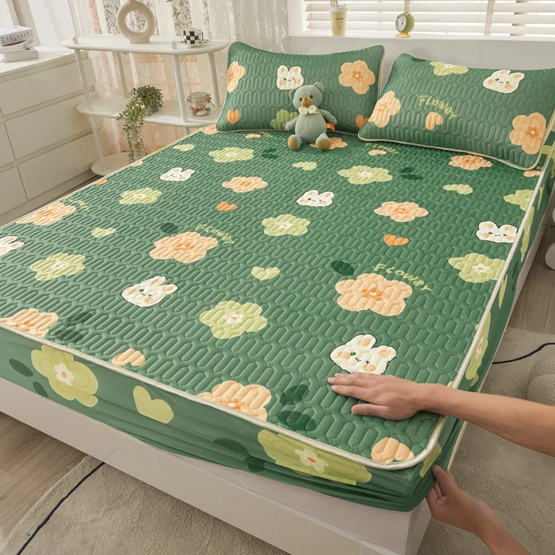 

Latex Fitted Sheet Set Summer Cooling Down Soft Cool Mat for Adults Childs Elastic Band Cold Feel Bed Sheets and Pillowcases