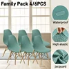 4/5/6Pcs Family Pack Shell Chair Cover Waterproof Seat Cover Thin in Summer Dining Room Antifouling Removable Stool Cover 1