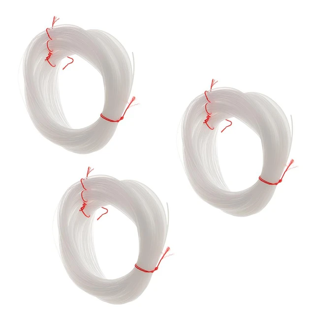 3Pcs 100 Meters Clear Monofilament Nylon String Fishing Line