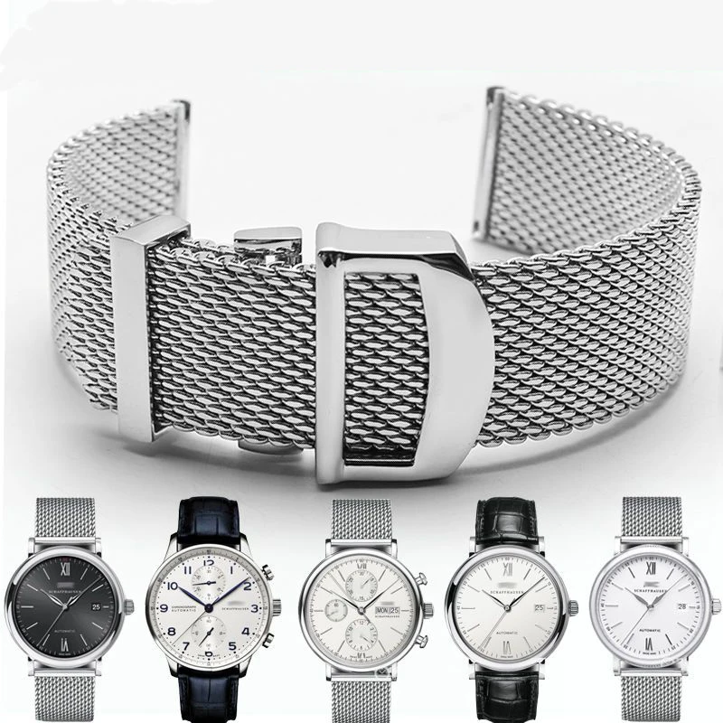 Iwc-スポーツアクティビティブレスレット,金属メッシュブレスレット