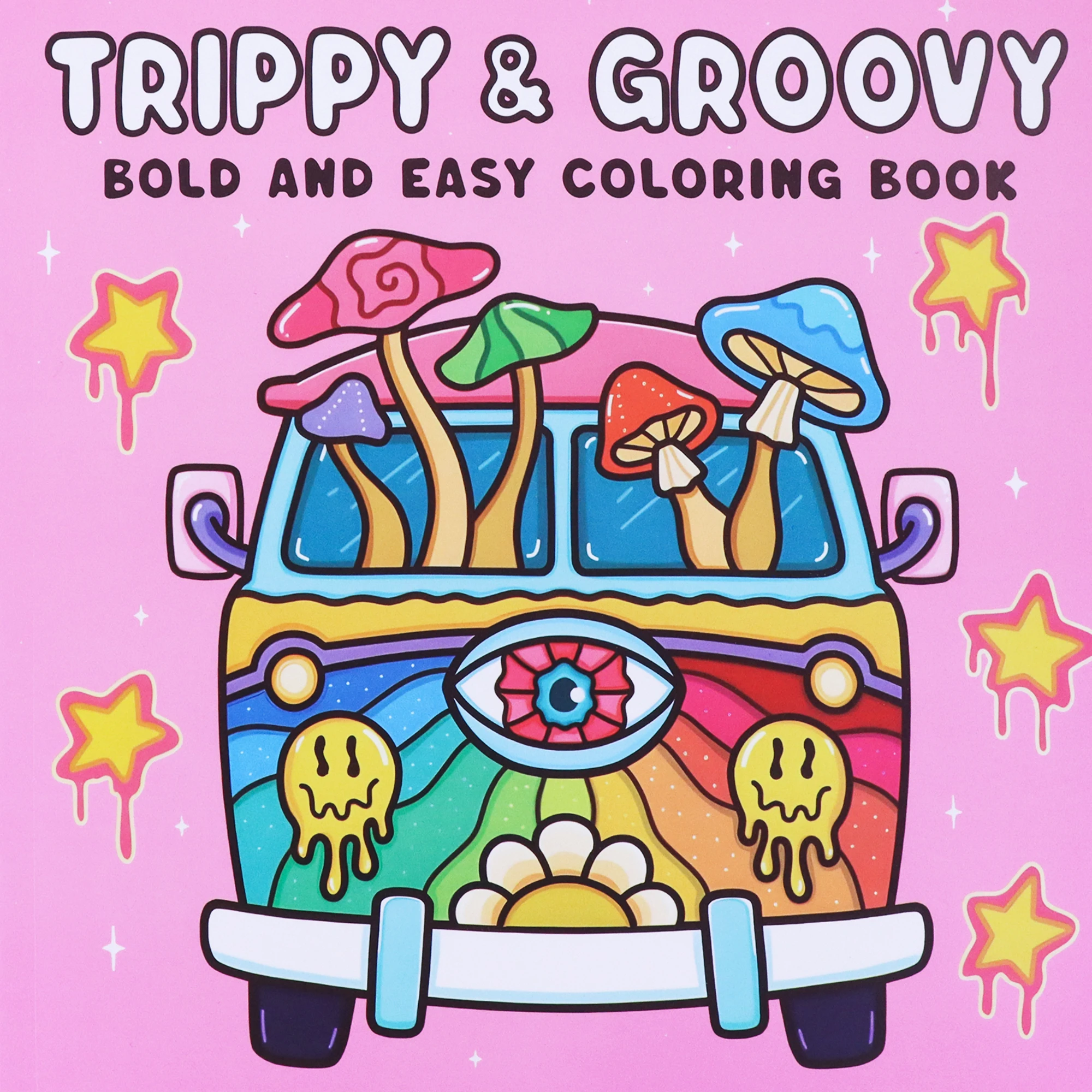 1 Psychedelic And Fashion Coloring Book Drawing Book, with 40 Pages of Cute Mushrooms, Snails, Sunflowers, Cats And Other Patter 2
