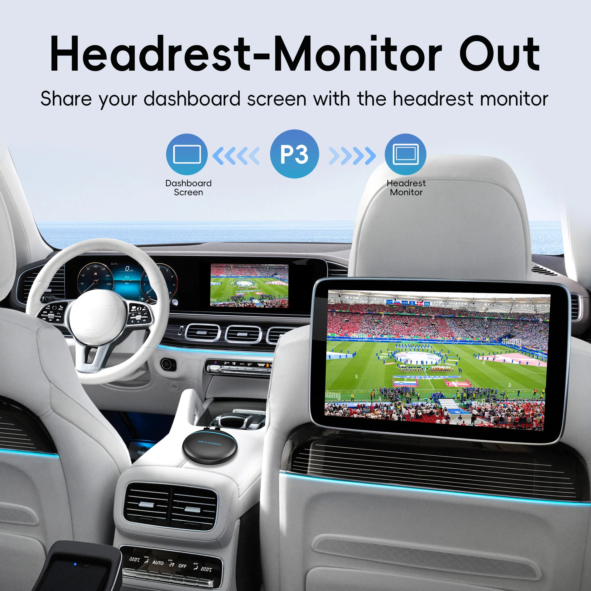 Redmaple Carplay AI Box HDMI分配器 Wireless CarPlay AI box Android Auto Adapter 2K HDMI w