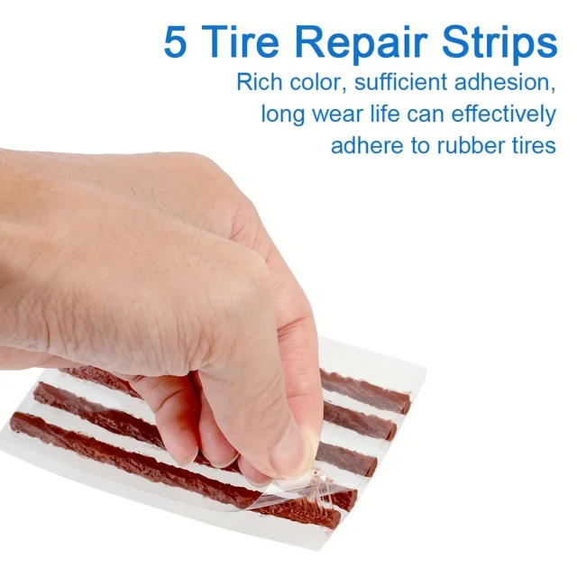 Professional Tire Repair Tool Set with High Strength Glue Comprehensive Kit for Quick Tire Damage Repair 3