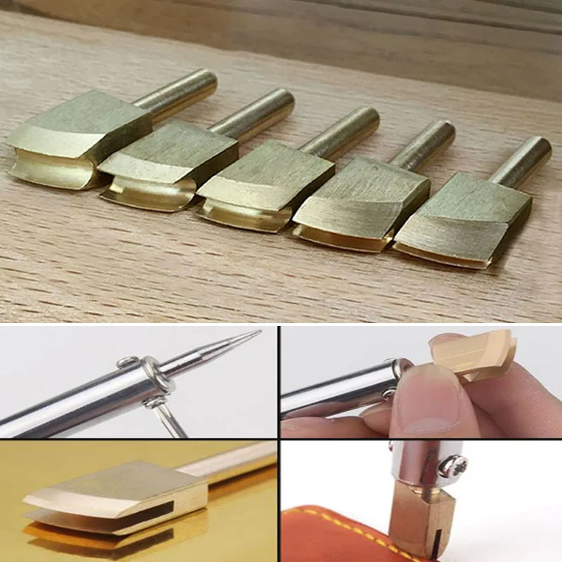 Leather Electric Edger Brass Edger Soldering Iron Burning Edge Leather Craft Sealing Machine Tool