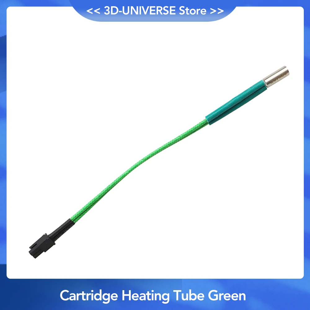 

1Pcs Cartridge Heater Green High Power 24V 50/65W 6mm 15mm Heating Tube Rod for Voron 0.1/1.8/2.4 Series 3D Printer Parts