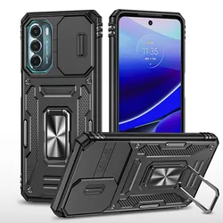 Universal Phone Case with Built-in Holder for G Stylus 5G(2022) (Black)