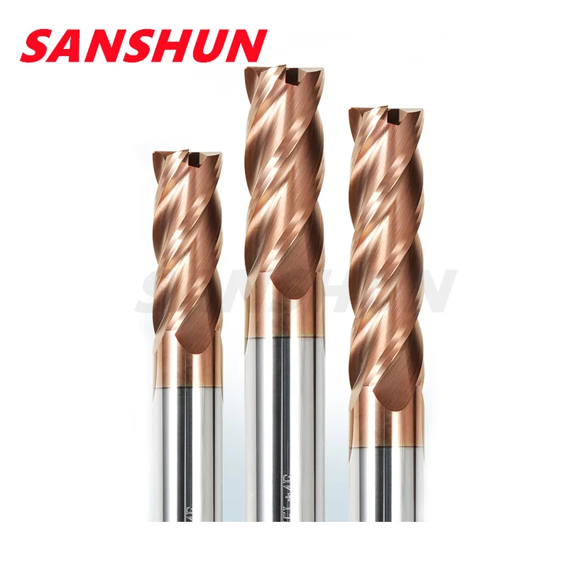 Corner Radius End Mill R Bullnose CNC Tungsten Carbide Steel Cutter Surface Machining Metal