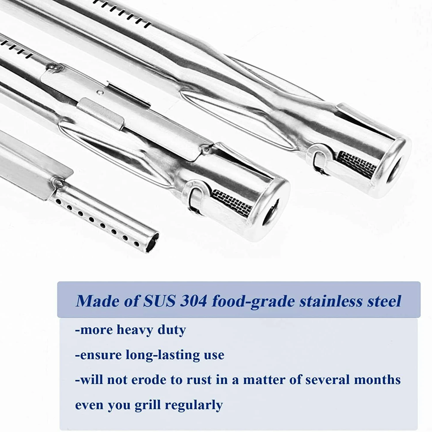 Enhance your BBQ prowess with this premium stainless steel burner upgrade for your Weber E210 grill. Elevate outdoor cooking wit