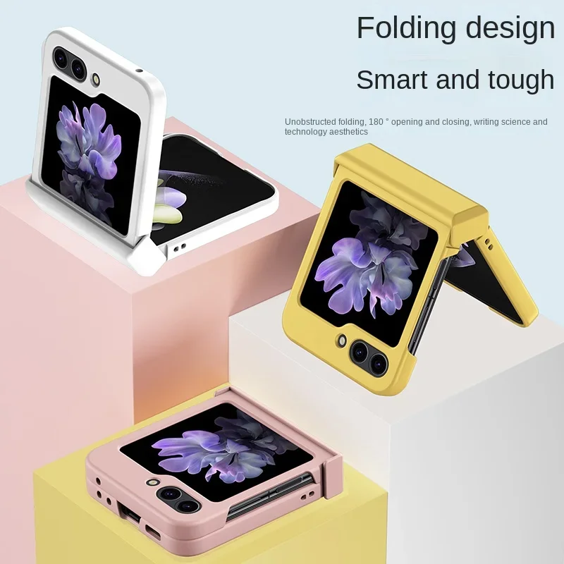 Skin Feel Hard Shell Shockproof Phone Case with Hinge Protection