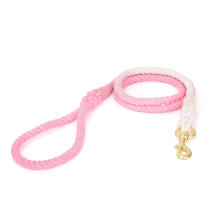 Dog Leash Round Cotton Dogs Lead Rope Colorful Pet Long Leashes Belt