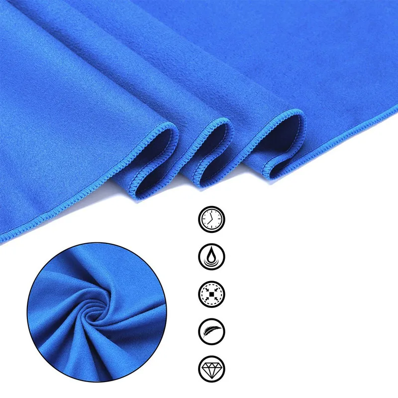 Large Microfiber Towel Travel Sports Quick Dry Super Absorbent Hair Towel Ultra Soft Lightweight Gym Swimming Yoga Towel 5